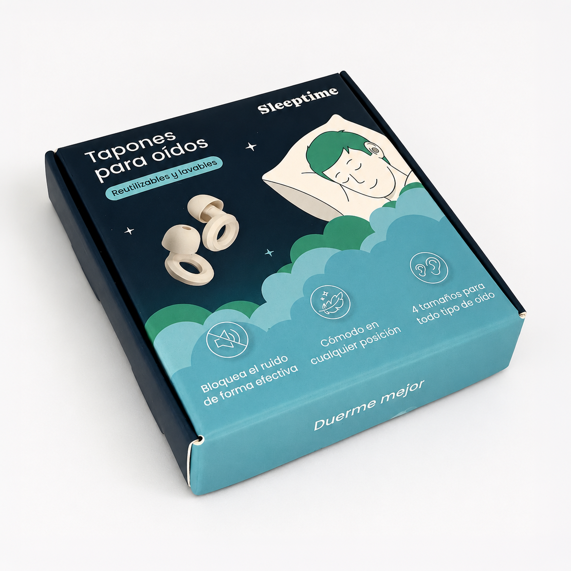 Tapones para oídos para dormir (1 par)